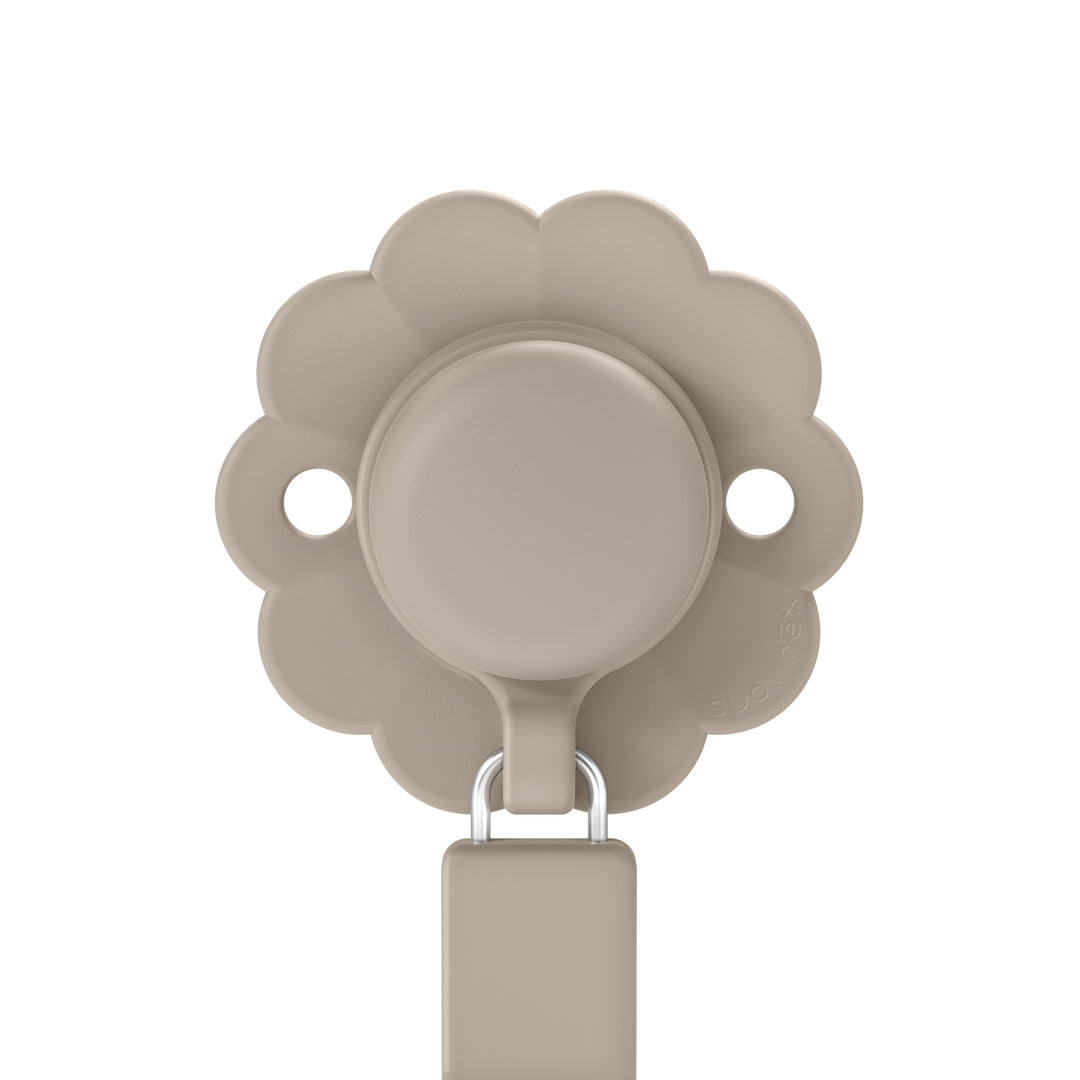 Suavinex Wonder Silicone Soother Clip - Gray Cloud
