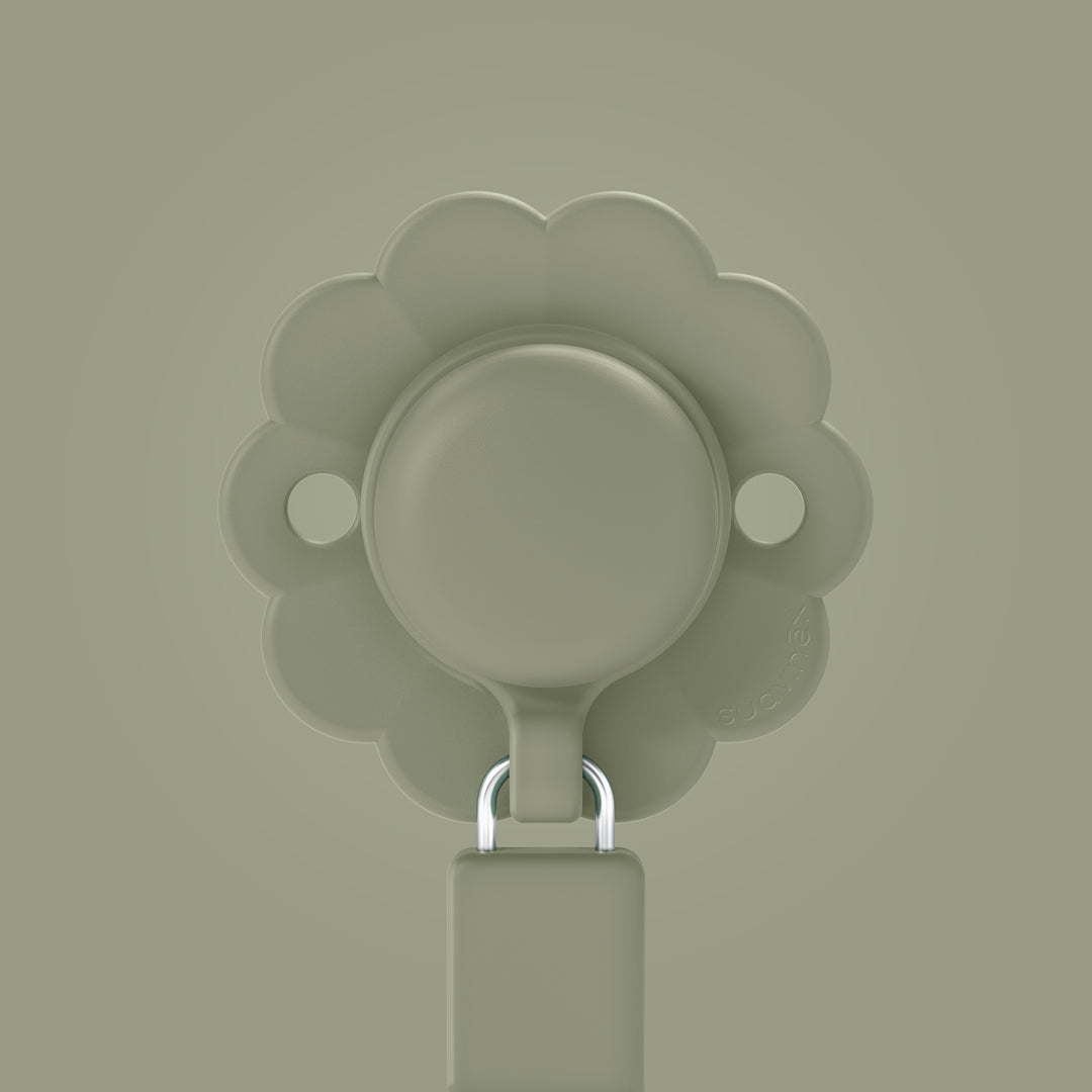 Suavinex Wonder Silicone Soother Clip - Hedge Green