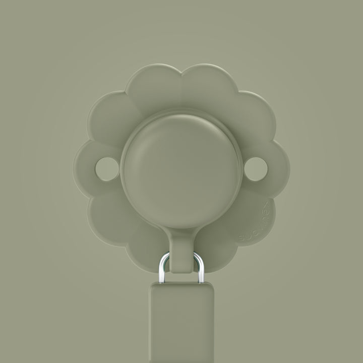 Suavinex Wonder Silicone Soother Clip - Hedge Green