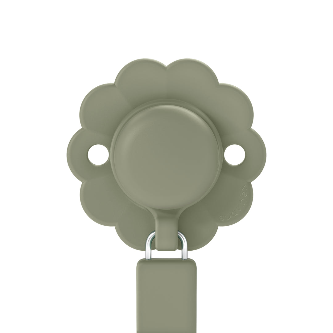 Suavinex Wonder Silicone Soother Clip - Hedge Green