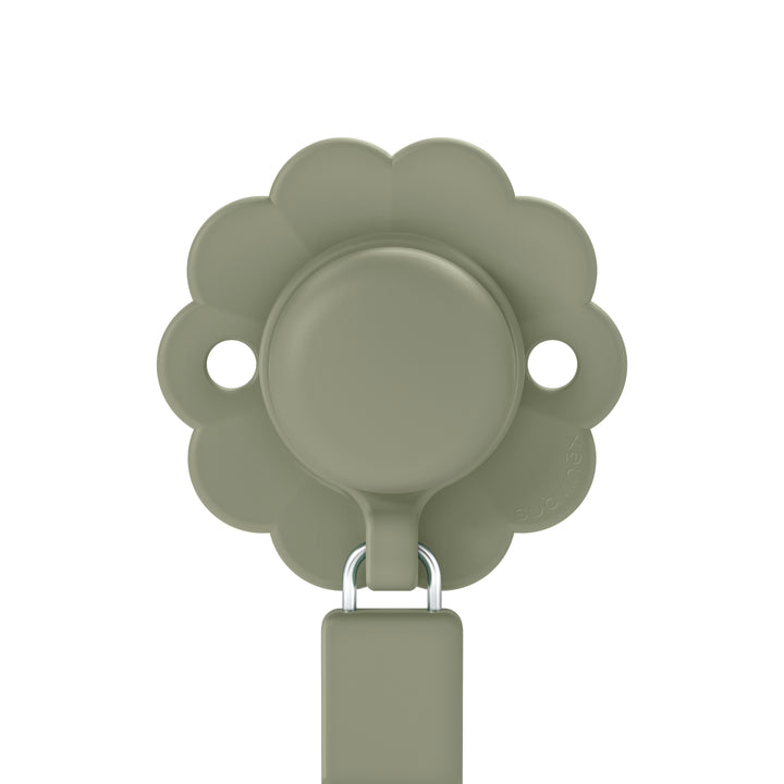 Suavinex Wonder Silicone Soother Clip - Hedge Green