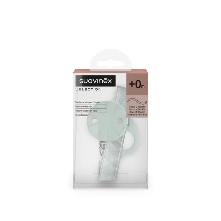 Suavinex Wonderland Soother Clip With Ribbon - Blue Turquoise