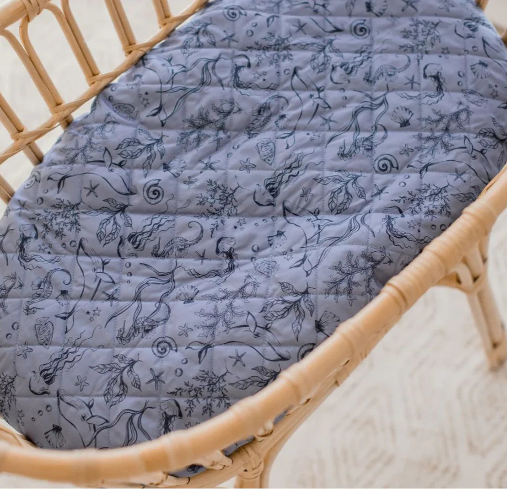 Bambella Designs Waterproof Bassinet Sheet/Change Mat Cover | Under the Sea