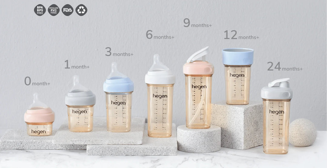 Hegen PCTO™ 150ml/5oz Feeding Bottle PPSU (2-pack) - Auburn