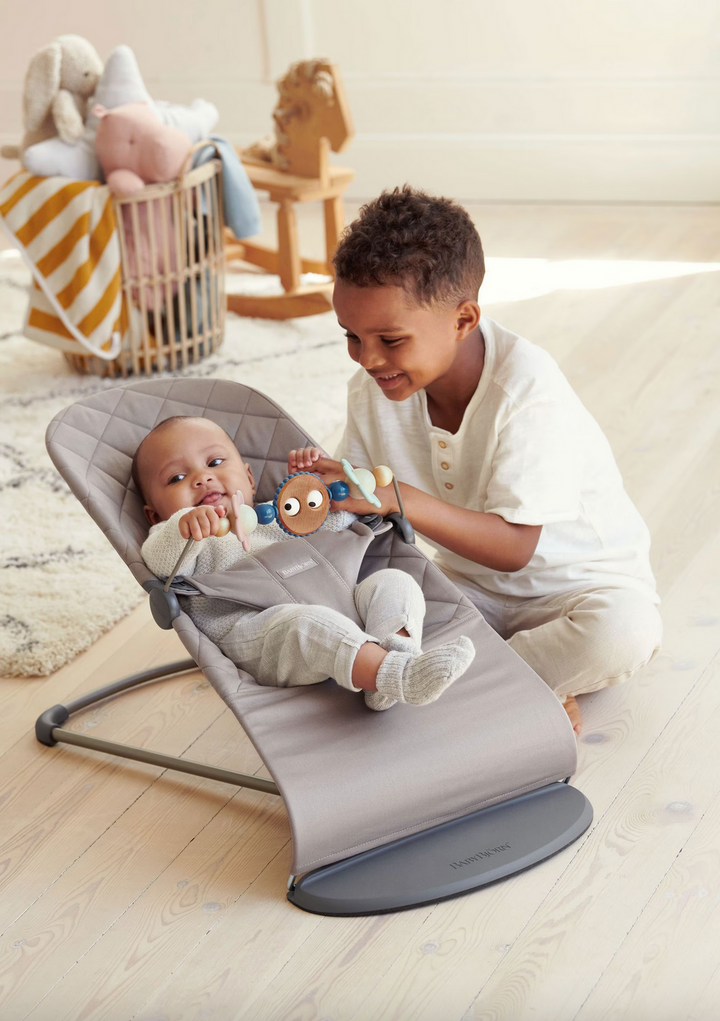 Babybjorn Toy for Bouncer Googly eyes - Pastel