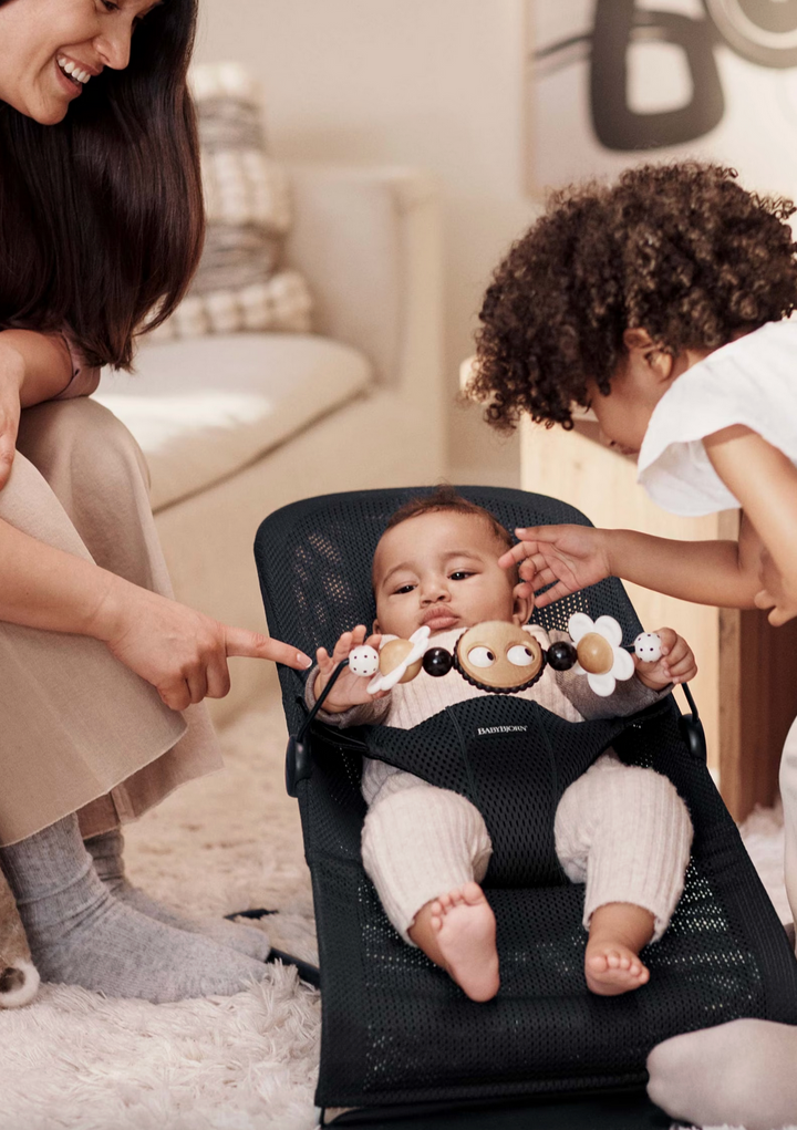 Babybjorn Toy for Bouncer Googly eyes - Black & white