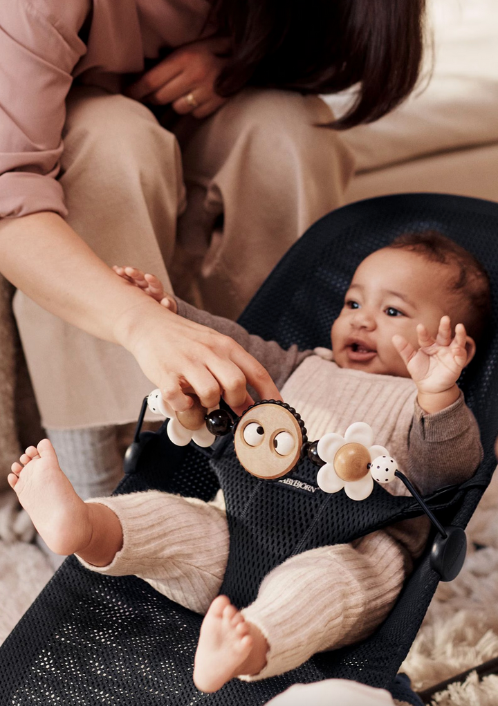 Babybjorn Toy for Bouncer Googly eyes - Black & white