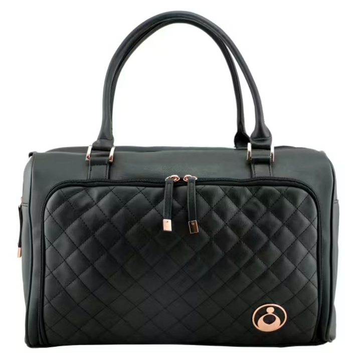 ISOKI DOUBLE ZIP SATCHEL EBONY
