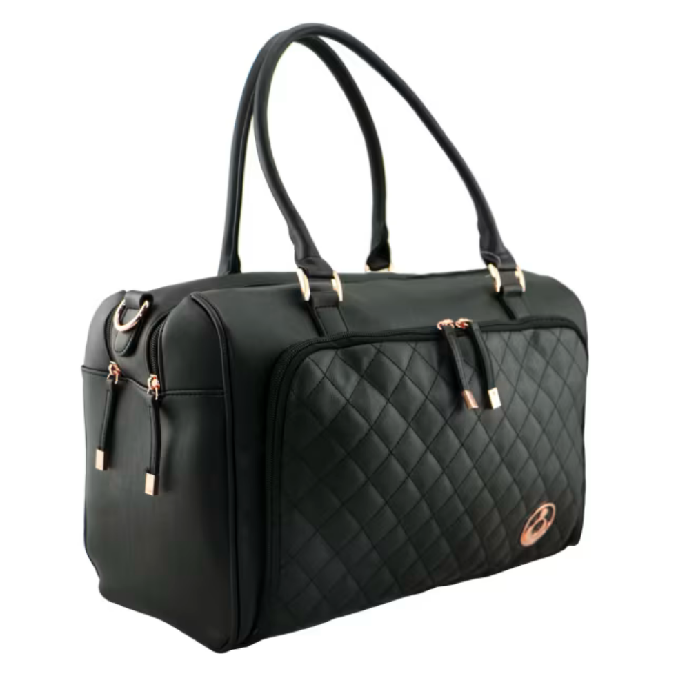 ISOKI DOUBLE ZIP SATCHEL EBONY