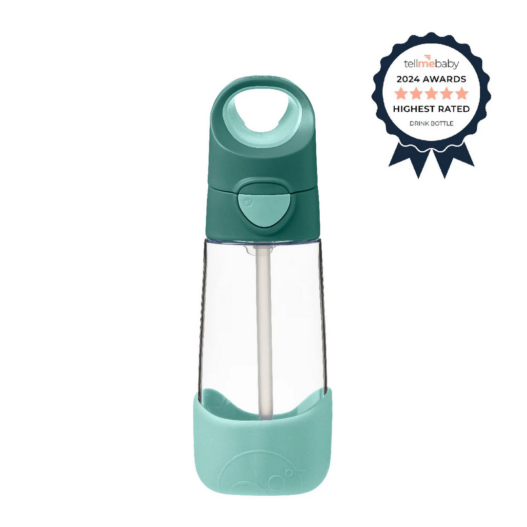 B.Box Tritan Drink Bottle 450ml - emerald forest