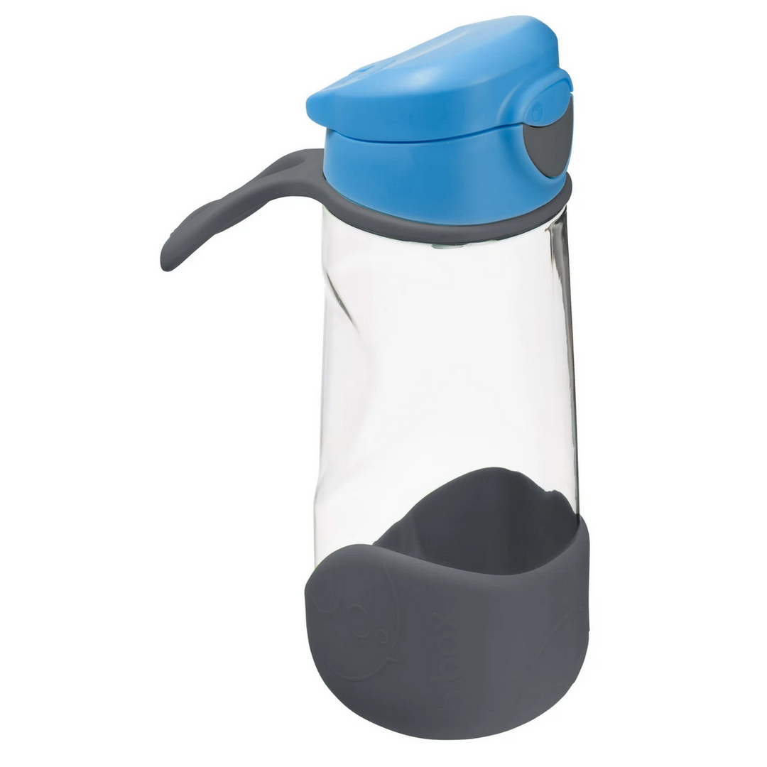 B.box SPORT SPOUT  BOTTLE 450ML - Blue Slate