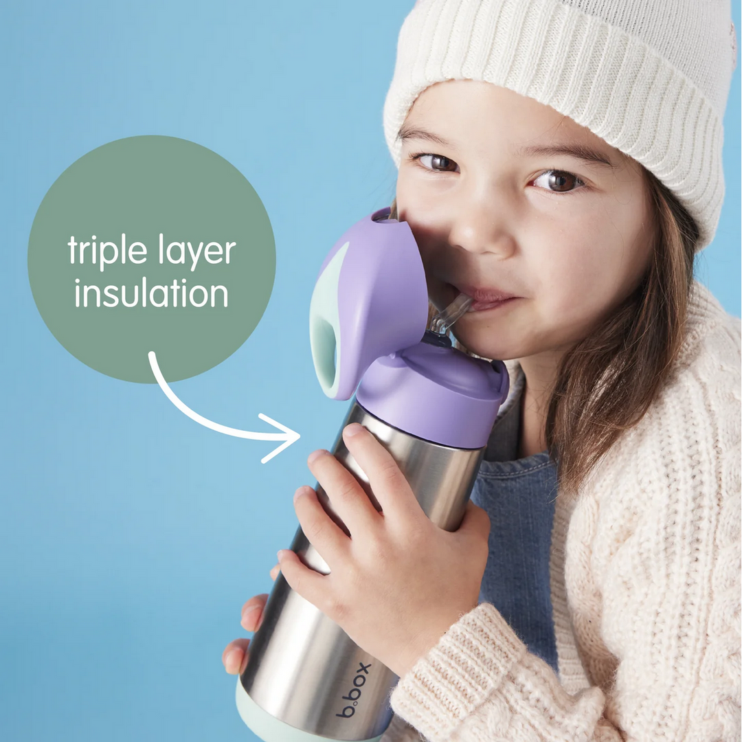 B.Box Insulated Drink Bottle 500ml -  Midnight