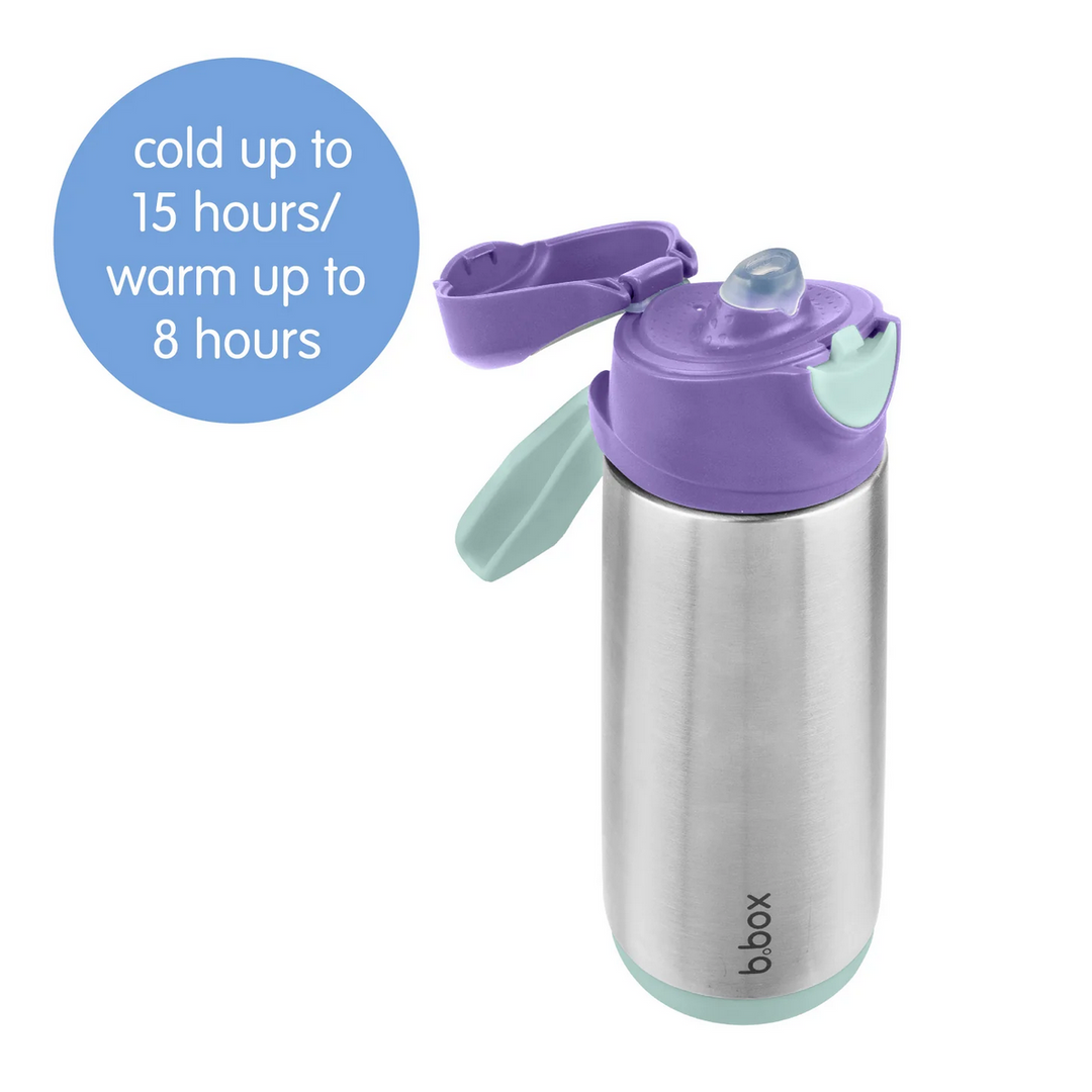 B.Box Insulated sport spout bottle 500ml-lilac pop