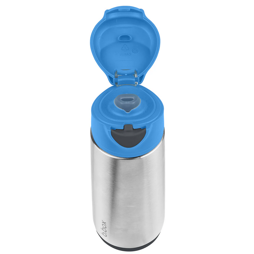 B.Box Insulated sport spout bottle 500ml-blue Slate