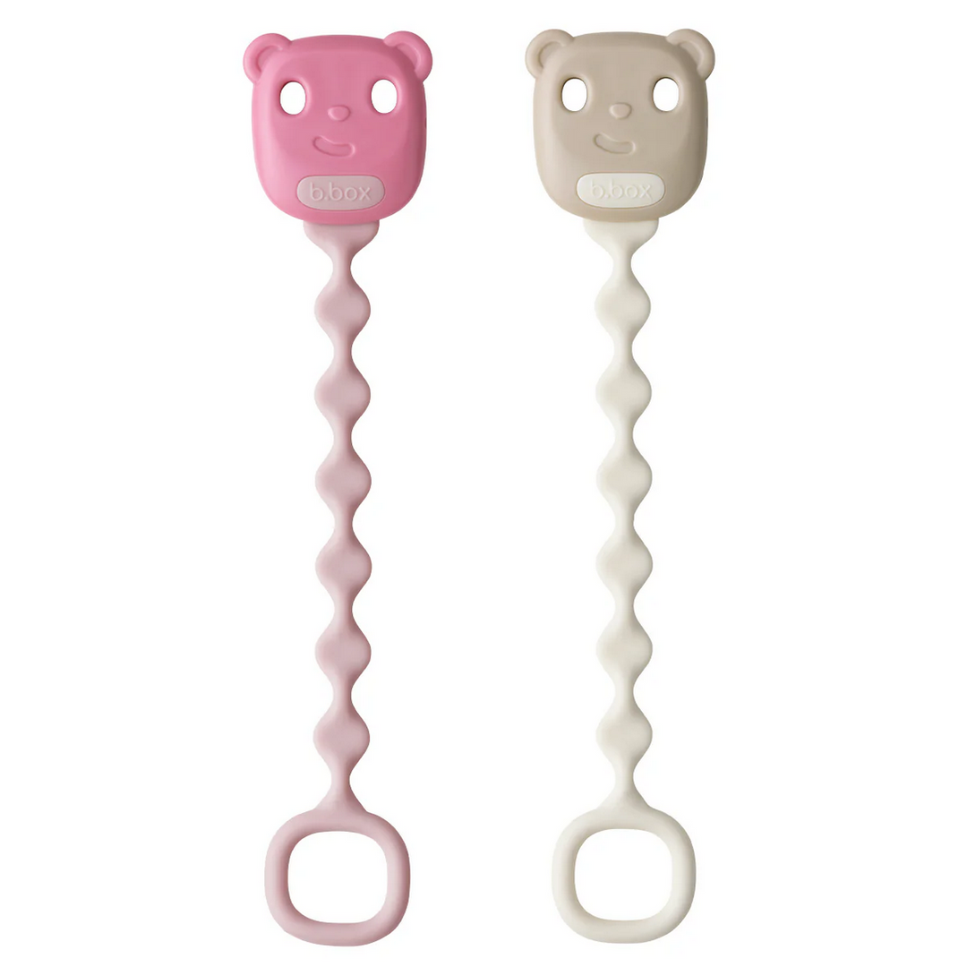 B.BOX Soother Clip - blush + vanilla