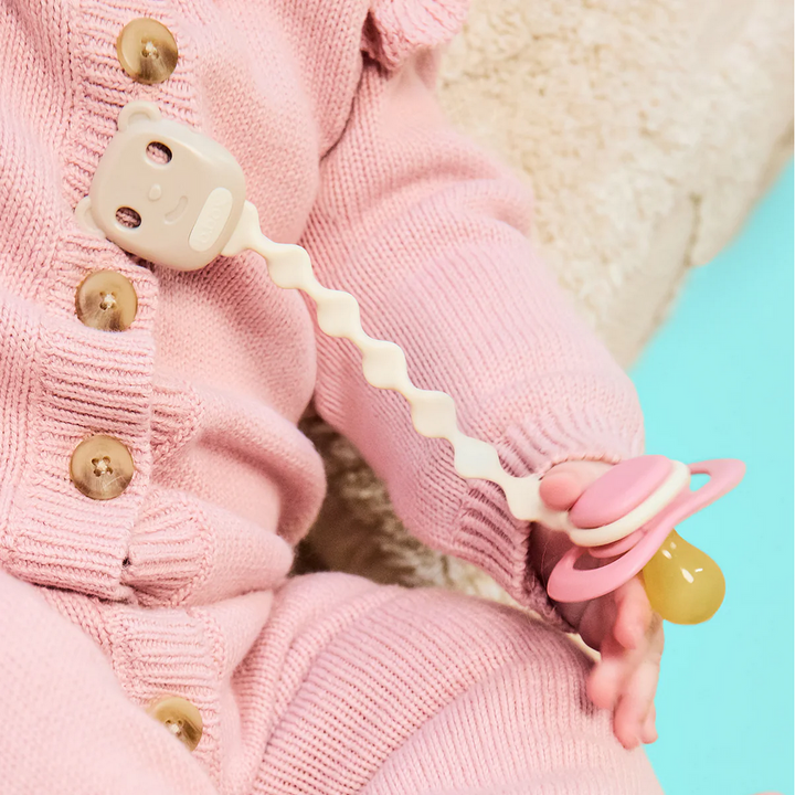 B.BOX Soother Clip - blush + vanilla