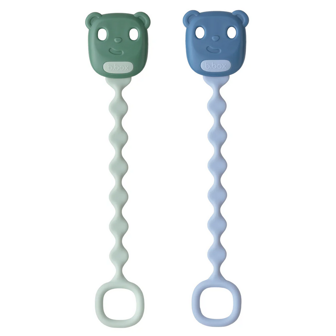 B.BOX Soother Clip - sage + ocean