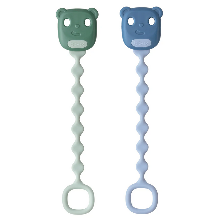 B.BOX Soother Clip - sage + ocean