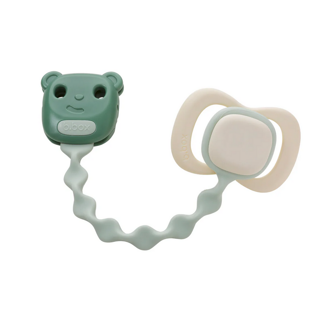 B.BOX Soother Clip - sage + ocean