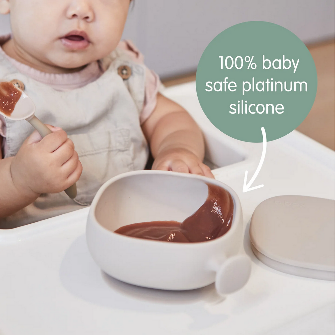 B.box  Silicone Bowl + Lid - sage