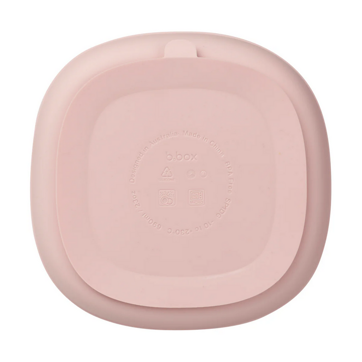B.box Silicone Plate + Lid - Blush