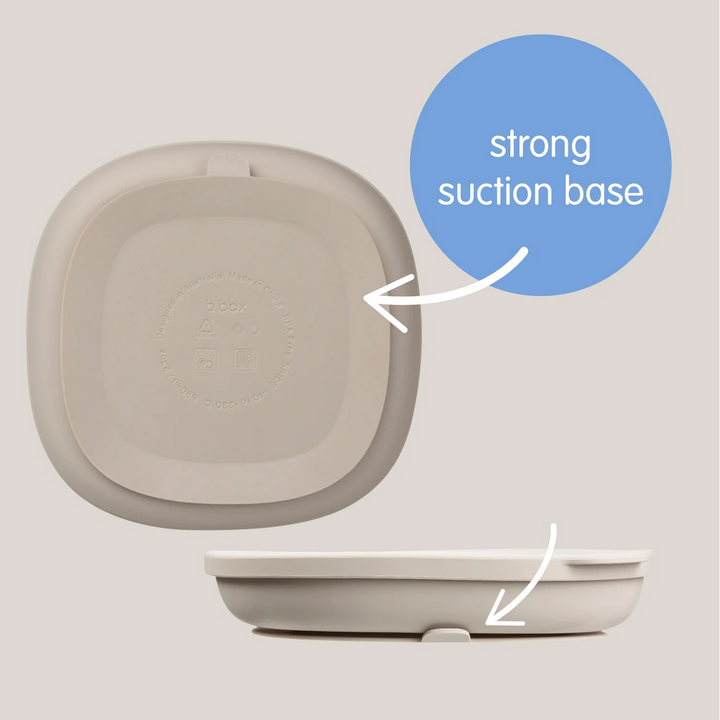 B.box Silicone Plate + Lid - latte