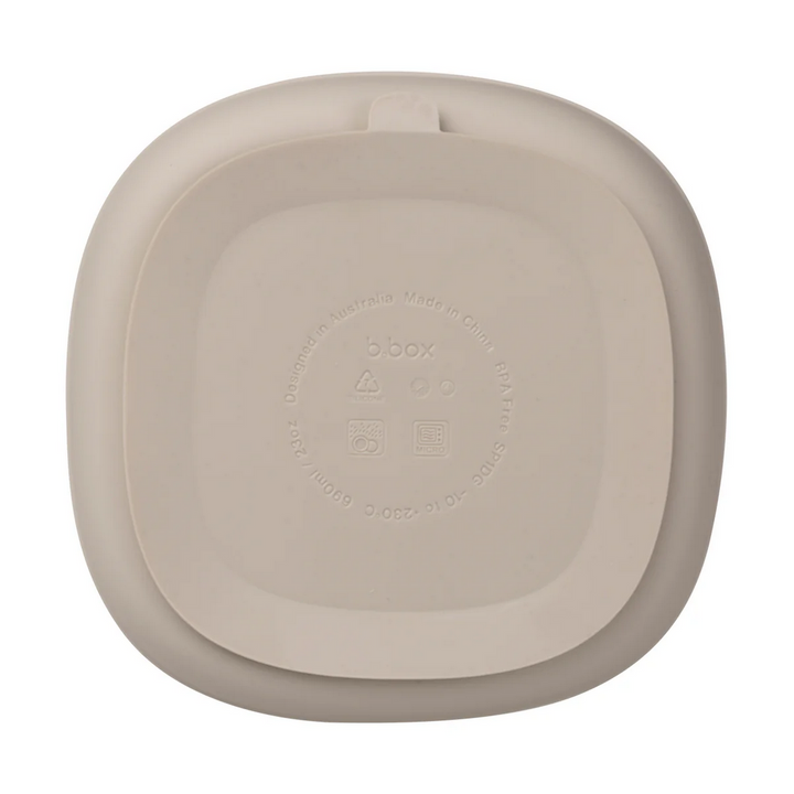 B.box Silicone Plate + Lid - latte