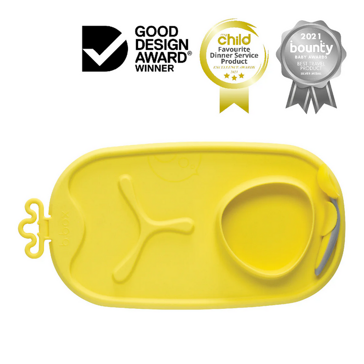 B.Box roll + go mealtime mat - lemon sherbet