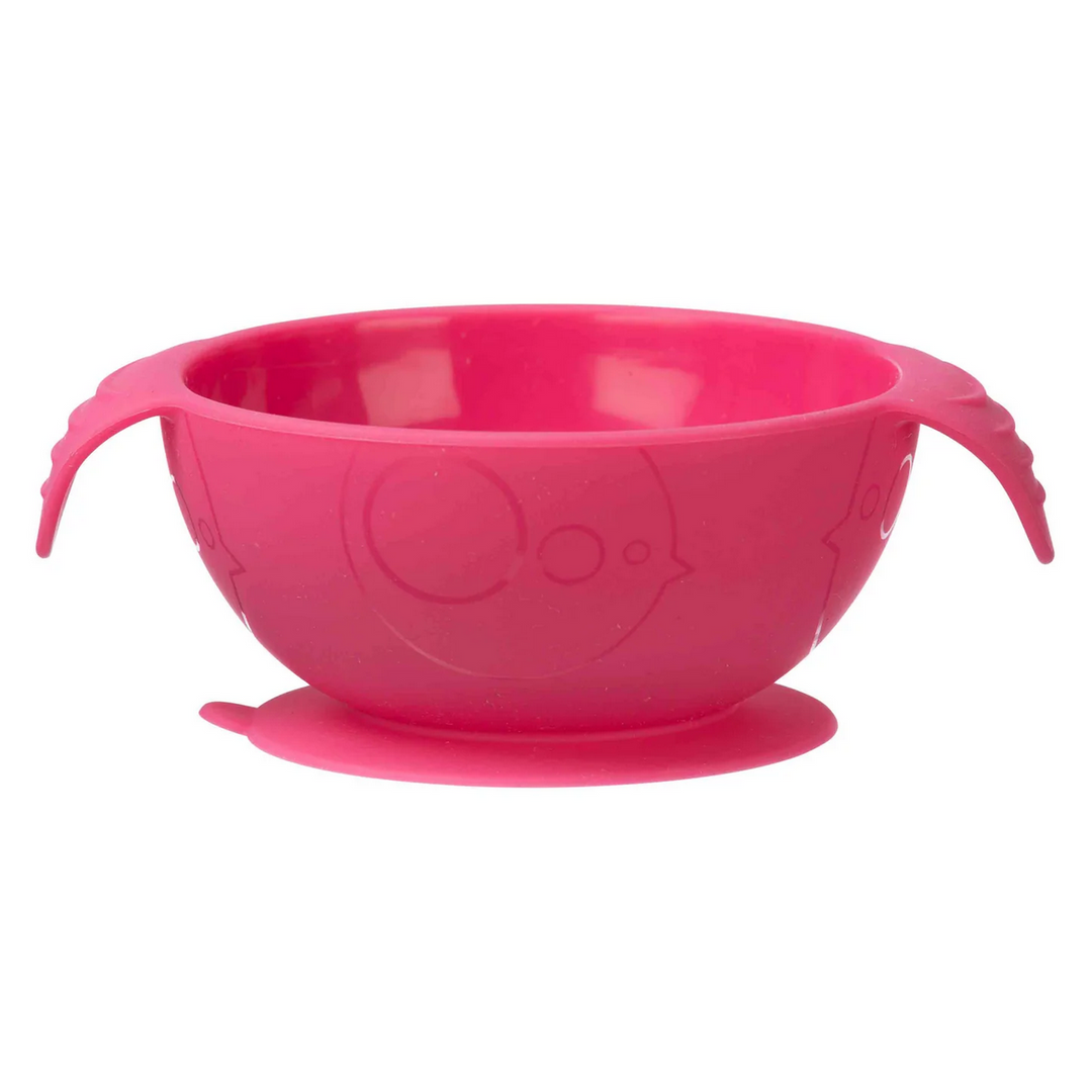 B.Box Silicone Bowl + Spoon - Strawberry Shake