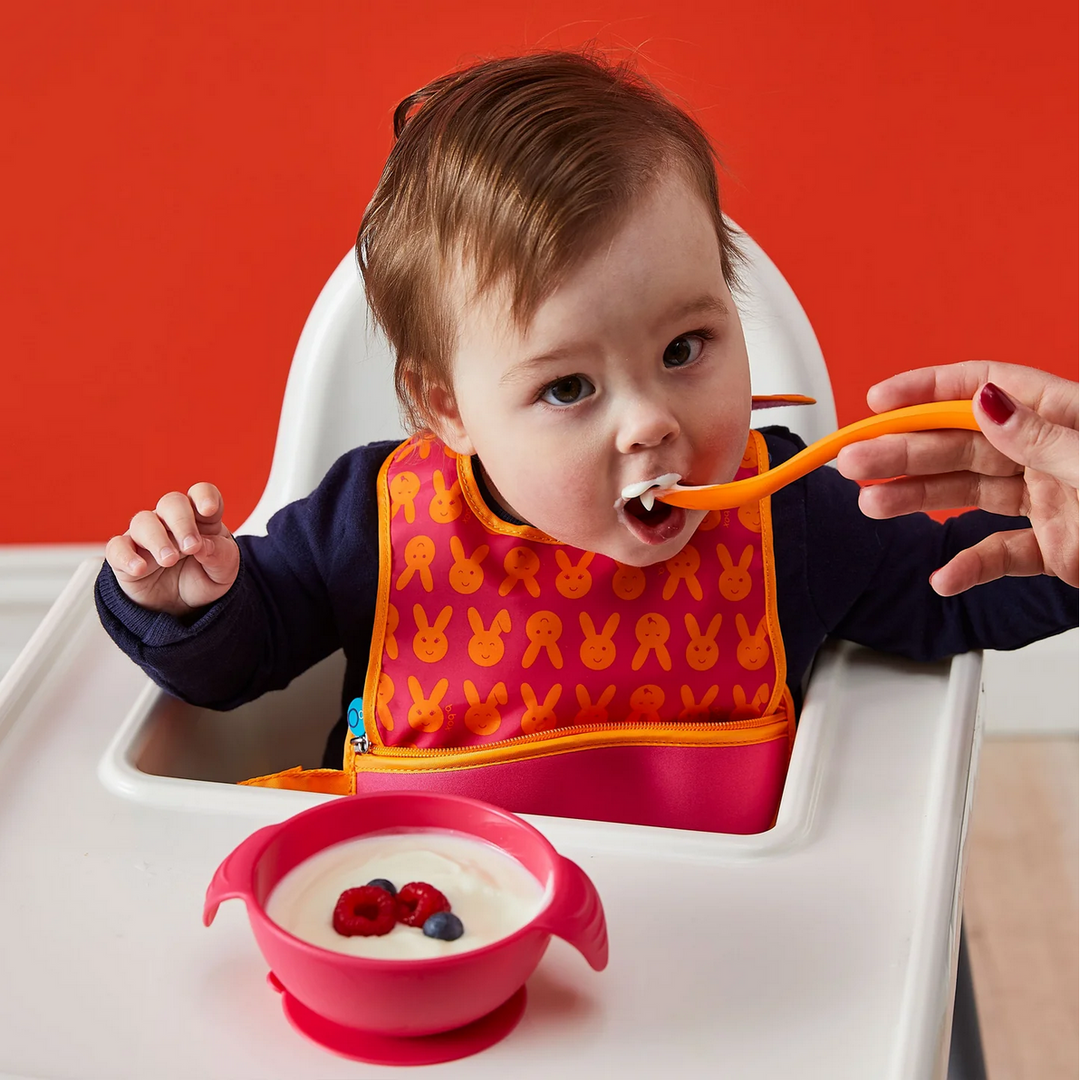 B.Box Silicone Bowl + Spoon - Lemon Sherbet