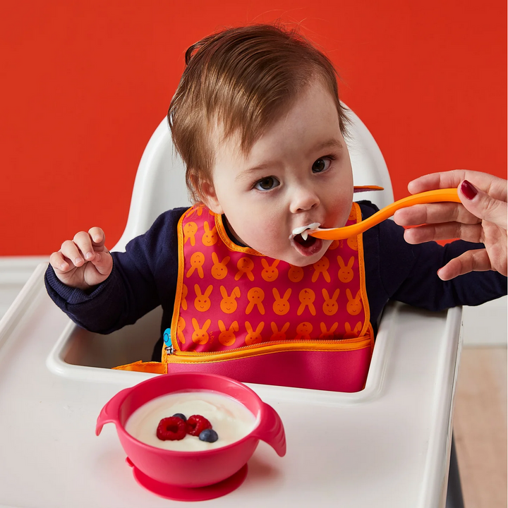 B.Box Silicone Bowl + Spoon - Lemon Sherbet