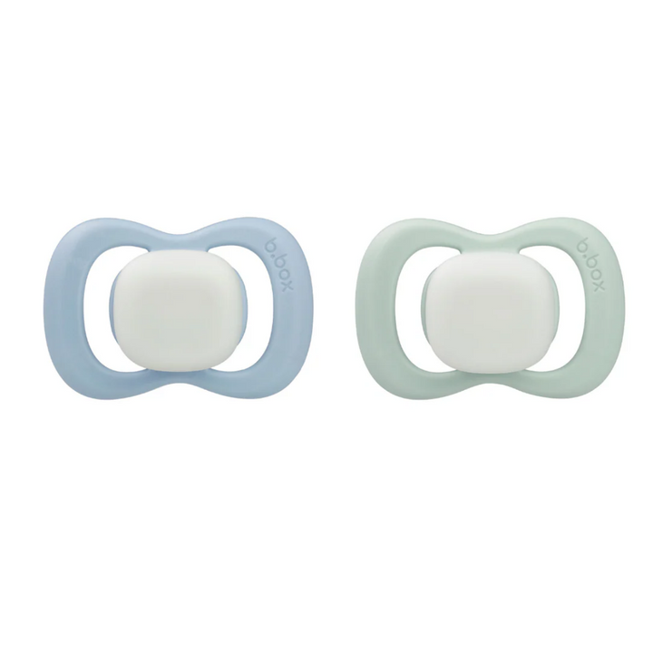 B.box Pacifier Silicone Glow Two Pack - Assorted