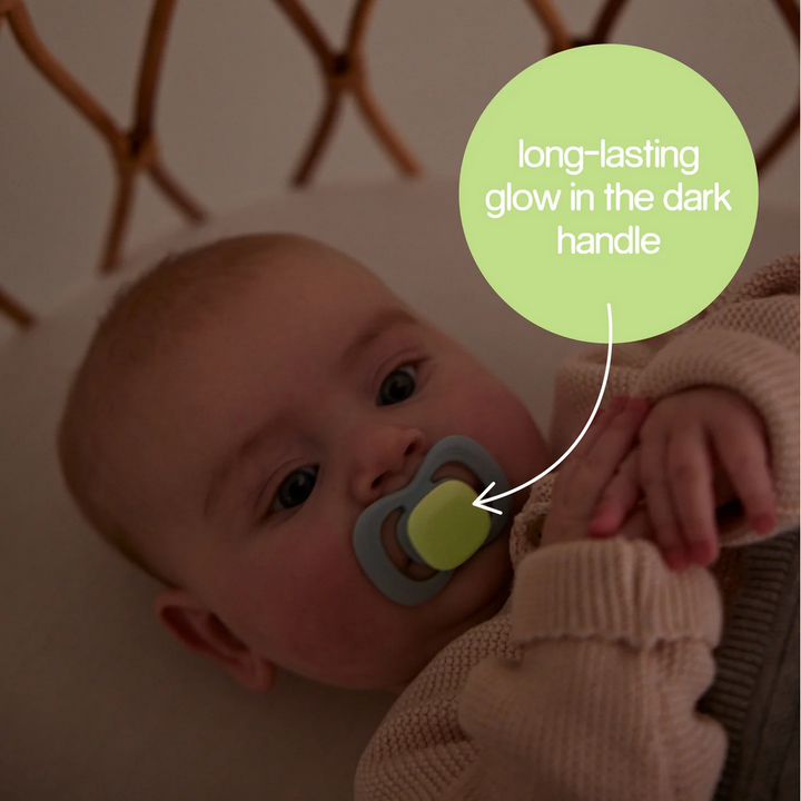 B.box Pacifier Silicone Glow Two Pack - Assorted