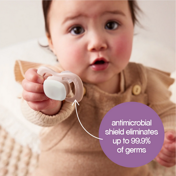 B.box Pacifier Silicone Glow Two Pack - Assorted