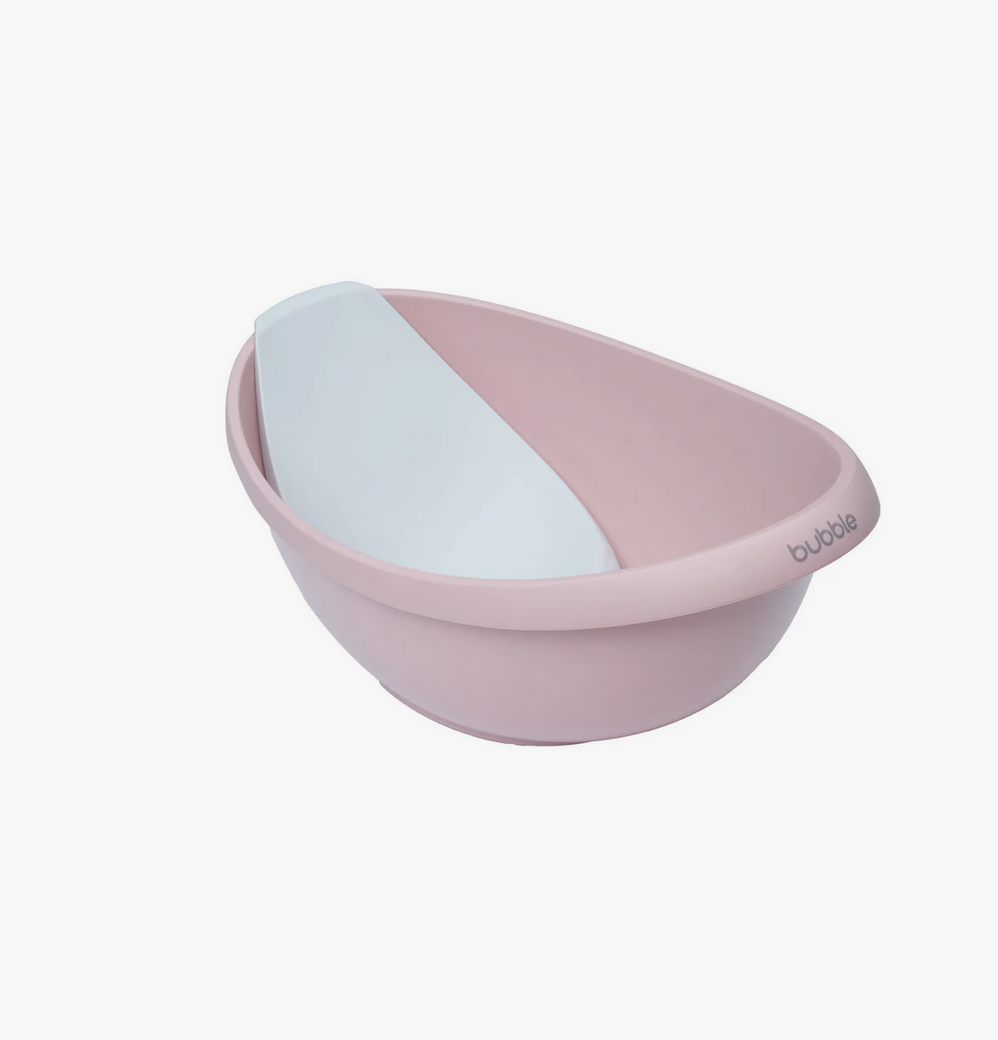 Bubble Cuddle Bath with Newborn Support Insert - Cashmere Pink