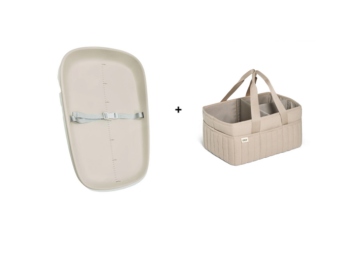 BabyStudio Baby Changing Mat + Mamas & Papas Nappy Caddy Bundle