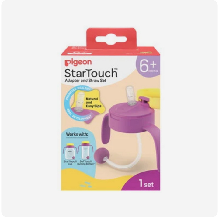 Pigeon StarTouch™ Adapter & Straw Set - Berry Blast