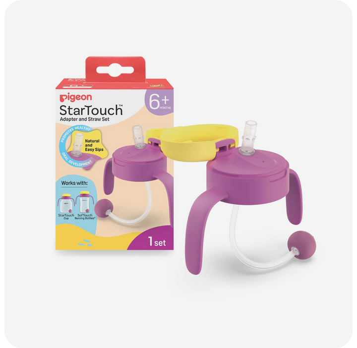 Pigeon StarTouch™ Adapter & Straw Set - Berry Blast