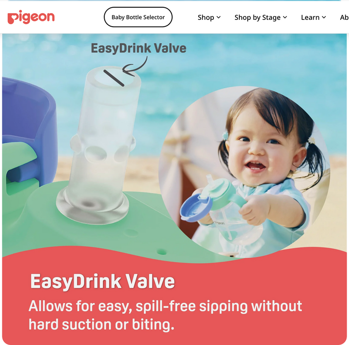 Pigeon StarTouch™ Adapter & Straw Set - Mint To Be