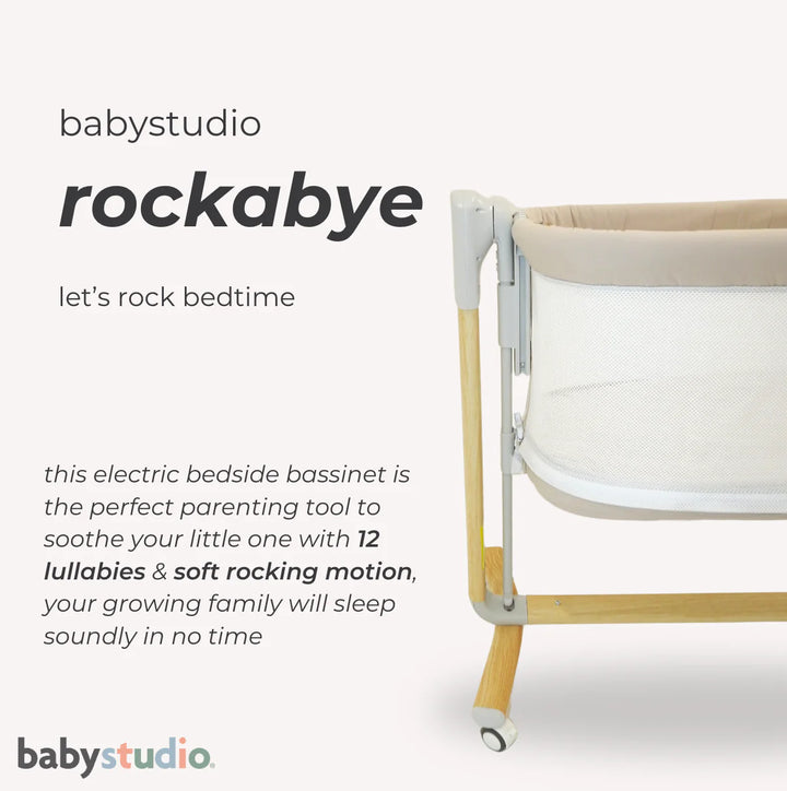 Baby Studio Rockabye V2 - The Soothing Bassinet (mattress included) NEW