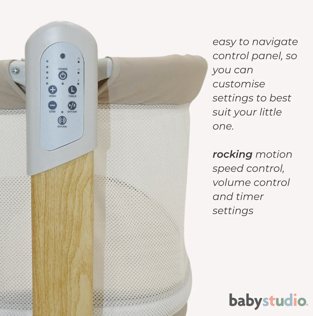 Baby Studio Rockabye V2 - The Soothing Bassinet (mattress included) NEW