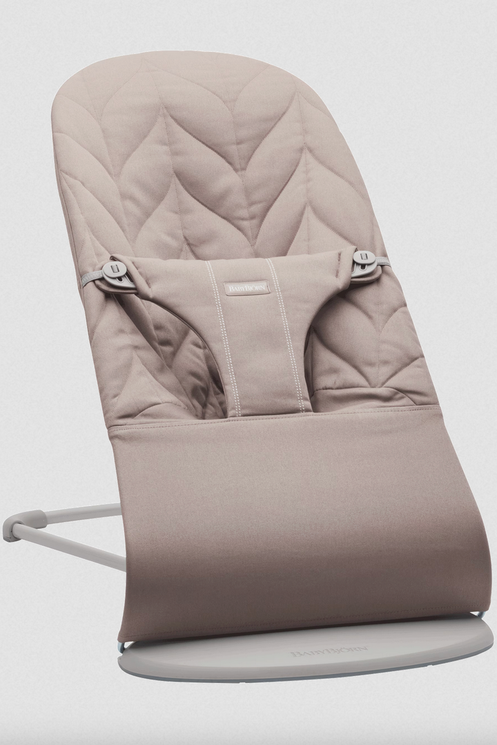 BabyBjorn Bouncer Bliss - Woven, Petal quilt, Sand gray