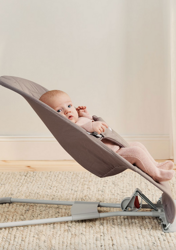 BabyBjorn Bouncer Bliss - Woven, Petal quilt, Sand gray