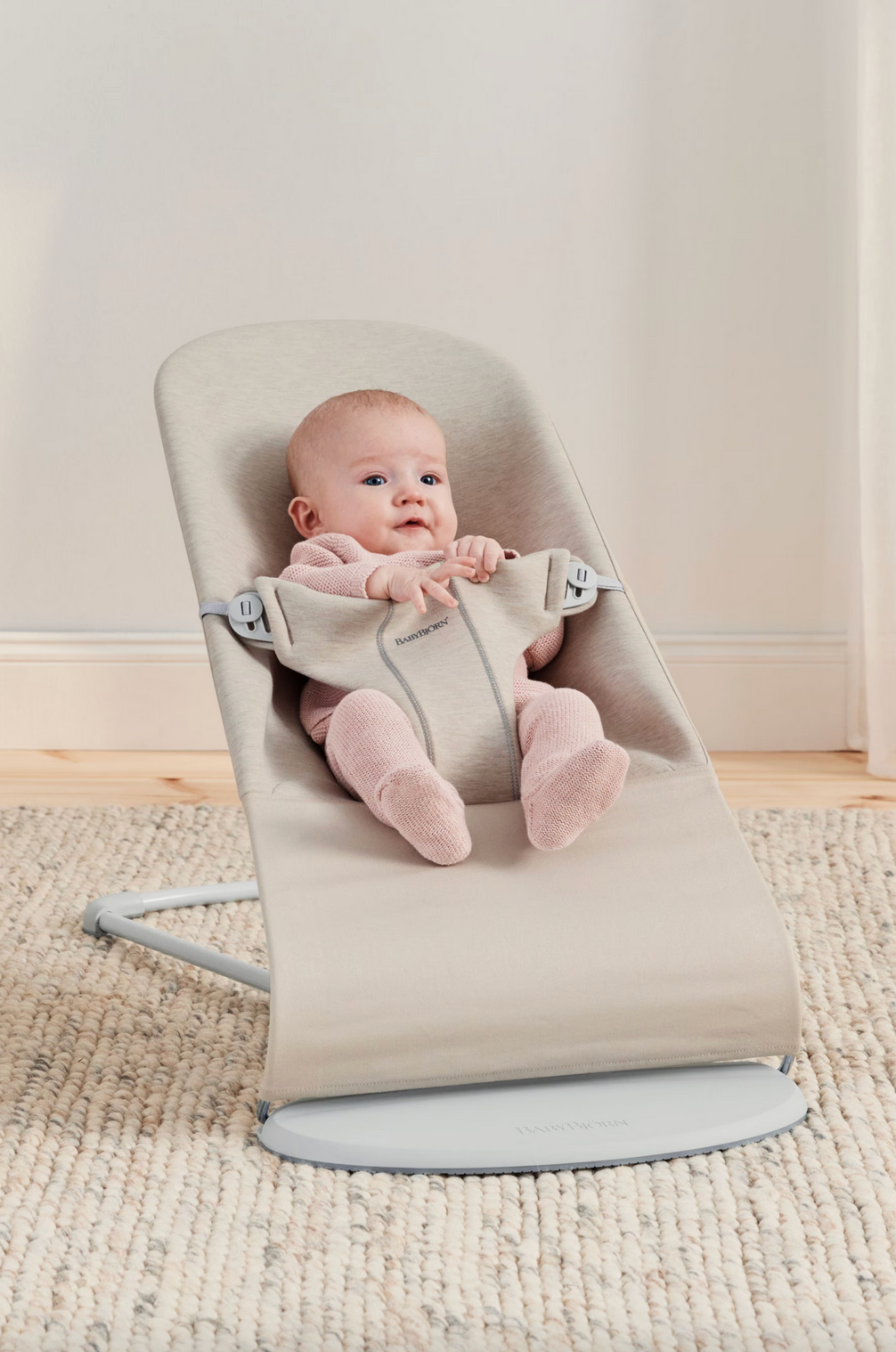 BabyBjorn Bouncer Bliss - 3D jersey, Light beige