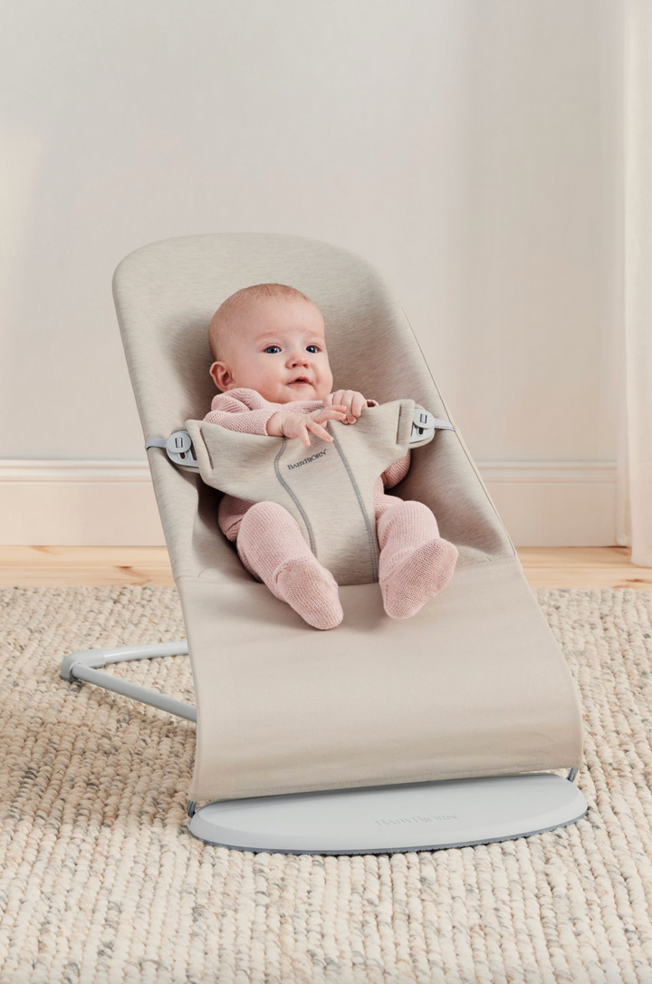 BabyBjorn Bouncer Bliss - 3D jersey, Light beige