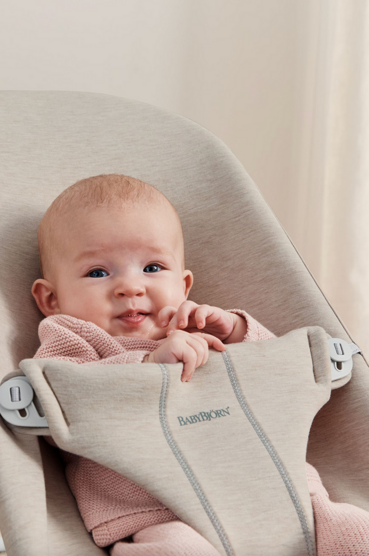 BabyBjorn Bouncer Bliss - 3D jersey, Light beige