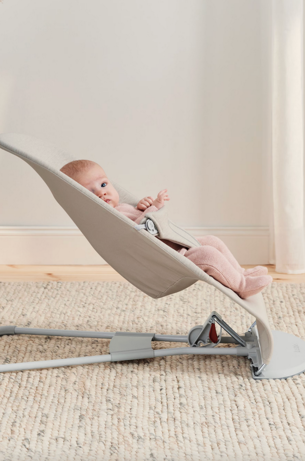 BabyBjorn Bouncer Bliss - 3D jersey, Light beige