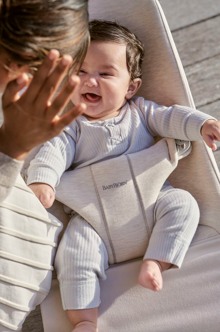 BabyBjorn Bouncer Bliss - 3D jersey, Light beige