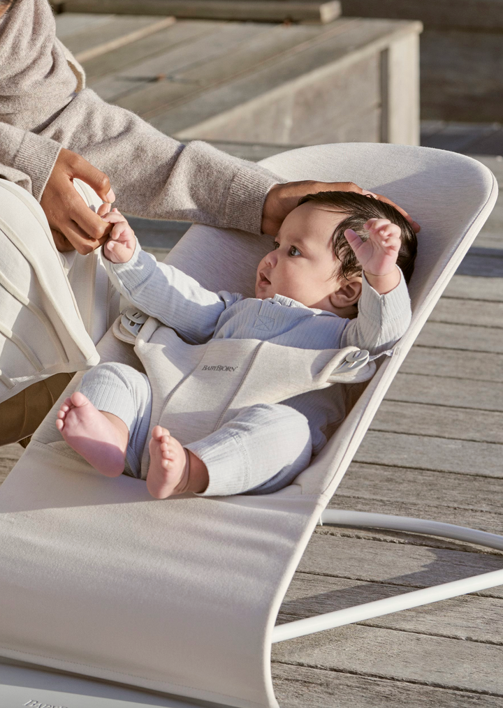 BabyBjorn Bouncer Bliss - 3D jersey, Light beige