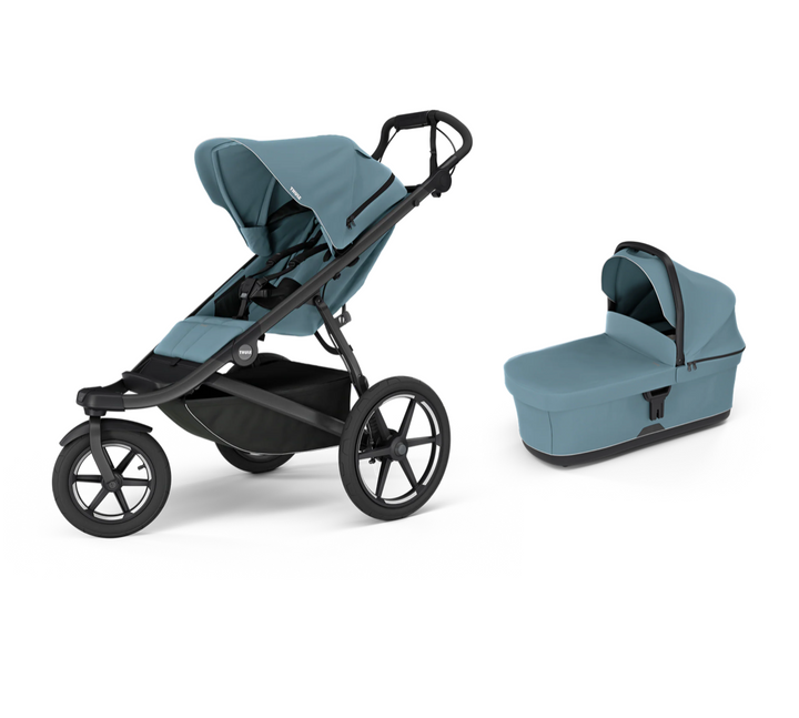 Thule Urban Glide 3 Single Stroller with Bassinet - Mid-Blue